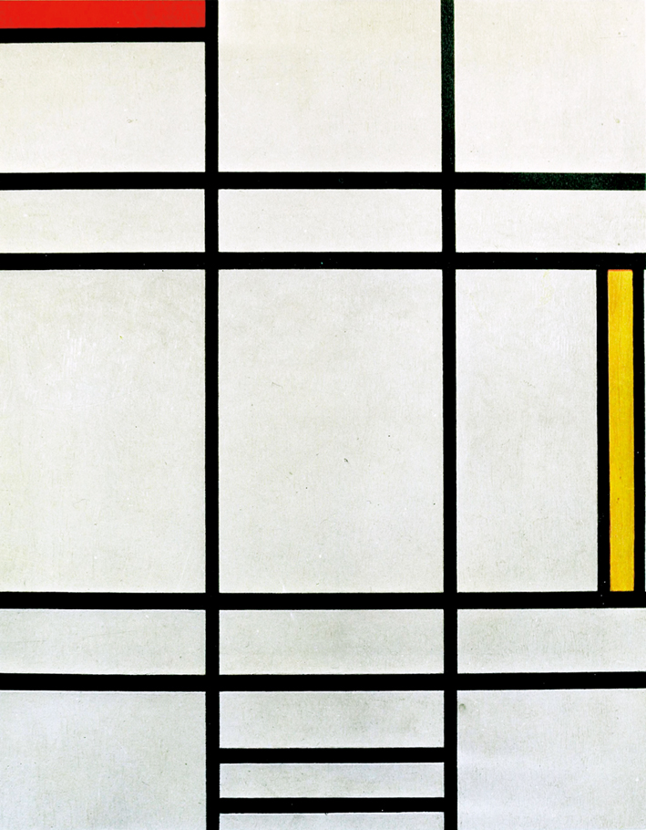  皮特·蒙德里安 Piet Mondrian ——黄色和红色的线条